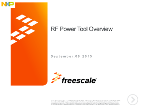 RF Power Tool Overview