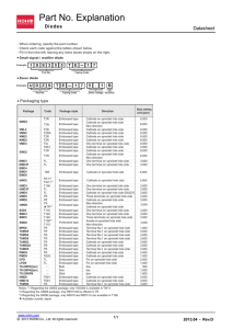 Part No. Explanation : Diodes