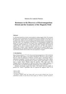 Resistance to the Discovery of Electromagnetism: Ørsted and the