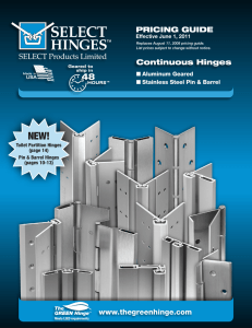 Continuous Hinges