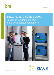 Batteries and Solar Power