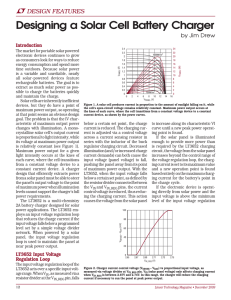 December 2009 - Designing a Solar Cell Battery Charger