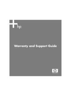 Warranty and Support Guide