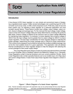 Thermal Considerations for Linear Regulators