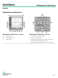 HPE BladeSystem c7000 Enclosure