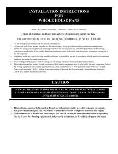 installation instructions for whole house fans