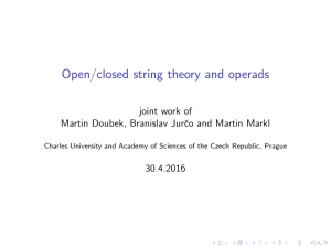 Open/closed string theory and operads