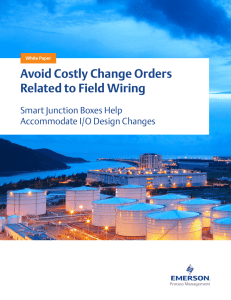 Avoid Costly Change Orders Related to Field Wiring