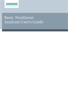 Basic Nonlinear Analysis User`s Guide