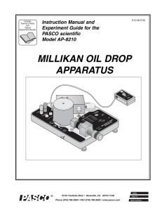 Millikans Oil Drop Manual (AP