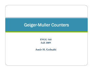 Geiger-Muller Counters