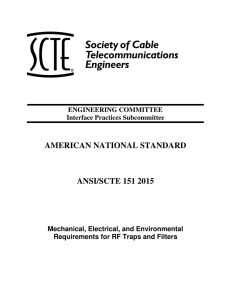 AMERICAN NATIONAL STANDARD ANSI/SCTE 151 2015