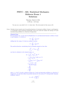 PHYC - 505: Statistical Mechanics Midterm Exam 1 Solutions