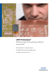 LPKF ProConduct® PCB through-hole plating without chemicals