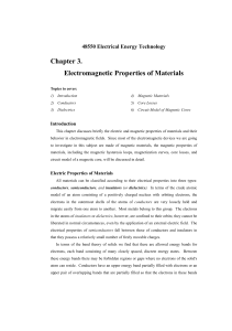 Chapter 3. Electromagnetic Properties of Materials