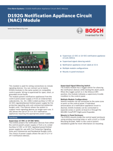 D192G Notification Appliance Circuit (NAC) Module
