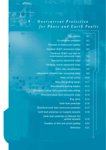 Overcurrent Protection for Phase and Earth Faults