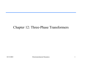 Chapter 12: Three-Phase Transformers