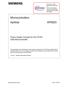 Microcontrollers ApNote AP0825