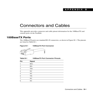 Connectors and Cables