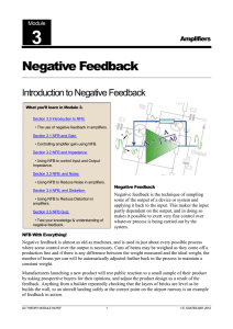 Negative Feedback - Learn About Electronics