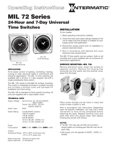 MIL72 Series 7-Day Instructions