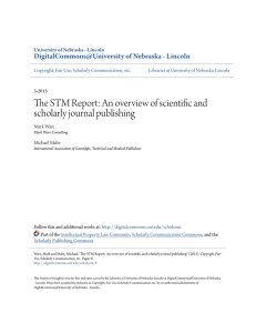 An overview of scientific and scholarly journal publishing