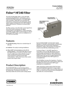 Fisher HF340 Filter - Welcome to Emerson Process Management