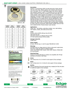 SS2P SOFT STRIP 2.3W 12VDC hIgh oUTPUT