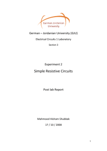 Simple Resistive Circuits