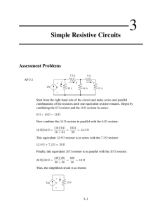 Simple Resistive Circuits