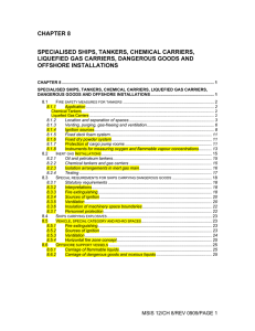 chapter 8 specialised ships, tankers, chemical carriers