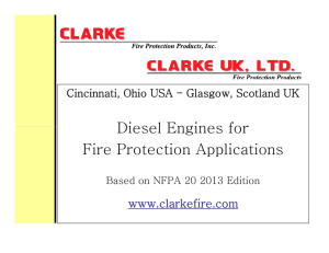 Diesel Engines for Diesel Engines for Fire Protection