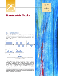 Nonsinusoidal Circuits