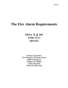 The Fire Alarm Requirements