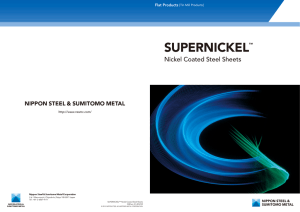 SUPERNICKEL ™ Nickel Coated Steel Sheets