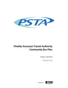 PSTA Community Bus Plan Final Report