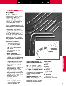 Cartridge Heaters - Watlow