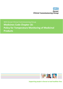 Temperature monitoring of medicinal products