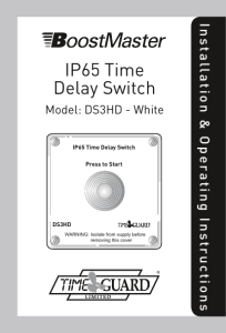 IP65 Time Delay Switch