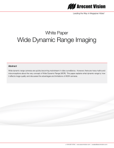 Wide Dynamic Range Imaging