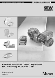 Fieldbus Interfaces / Field Distributors for Controlling MOVI