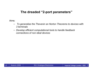 The dreaded “2-port parameters”
