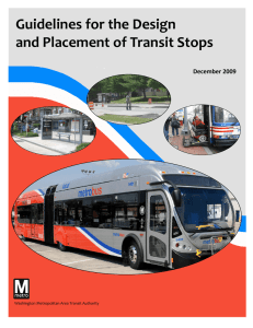 Guidelines for the Design and Placement of Transit Stops