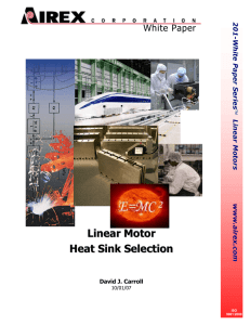 Linear Motor Heat Sink Selection