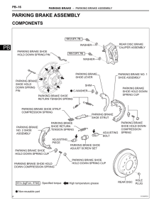 parking brake assembly