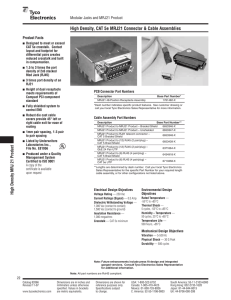 Modular Jacks and MRJ21 Product catalog