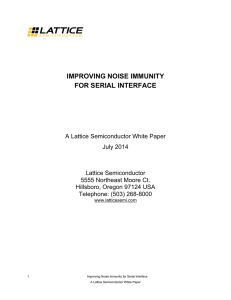 Improving Noise Immunity for Serial Interface