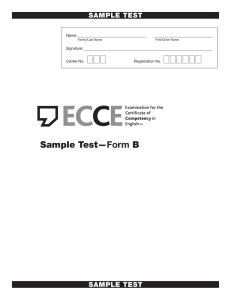 Sample Test—Form B