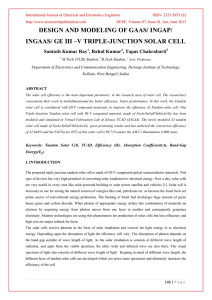 design and modeling of gaas/ ingap/ ingaas/ ge iii –v triple